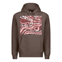 Coffee pinky leopard and cowhide valentine's day Premium Hoodie - RanaPortraitStore