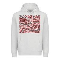 Dove Grey pinky leopard and cowhide valentine's day Premium Hoodie - RanaPortraitStore