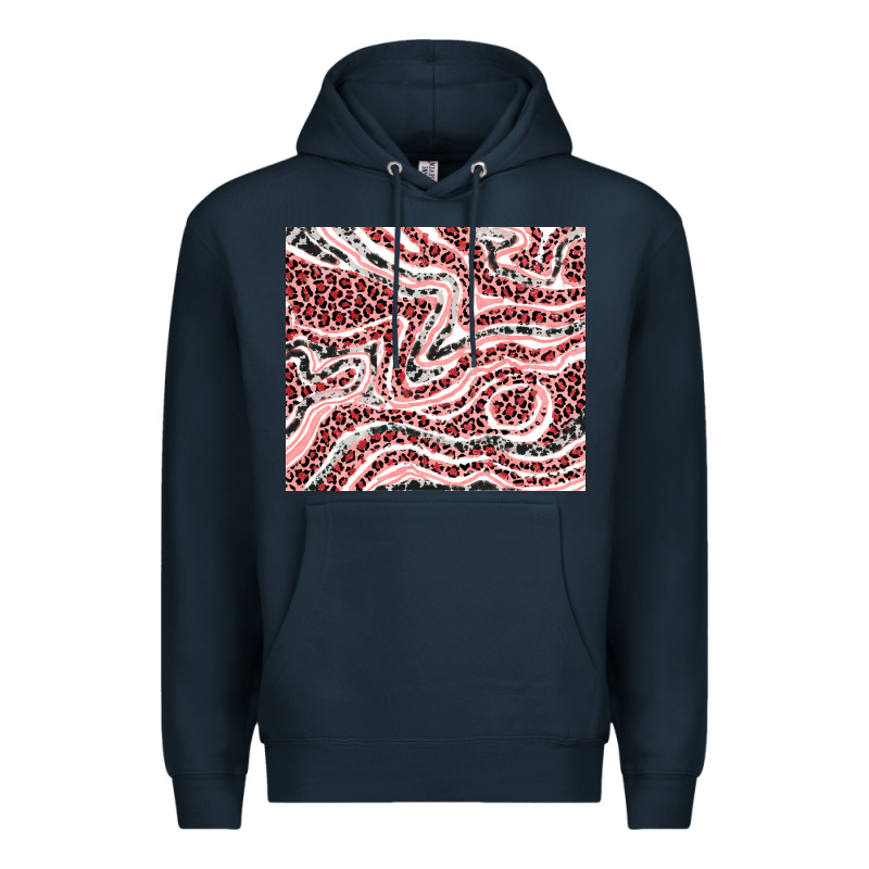 Pinky Leopard And Cowhide Valentine's Day Premium Hoodie by RanaPortraitStore | Teevron