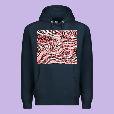 Pinky Leopard And Cowhide Valentine's Day Premium Hoodie Designed By Ranaportraitstore