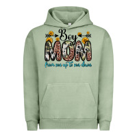 Pigment Oil Green boy mom from son up to son down Urban Hoodie - Zillion Design Studio