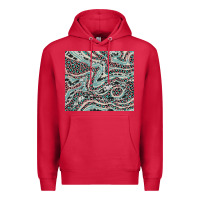 Cardinal pink and turquoise cowhide and leopard Premium Hoodie - RanaPortraitStore