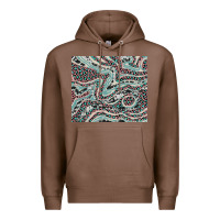 Chestnut pink and turquoise cowhide and leopard Premium Hoodie - RanaPortraitStore