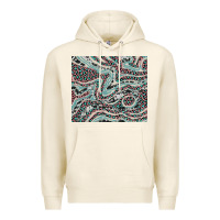 Tofu pink and turquoise cowhide and leopard Premium Hoodie - RanaPortraitStore