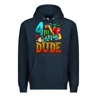 Navy 4th grade dude Premium Hoodie - texasbilliewilder