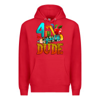 Red 4th grade dude Premium Hoodie - texasbilliewilder