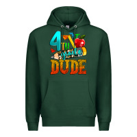 Sports Green 4th grade dude Premium Hoodie - texasbilliewilder