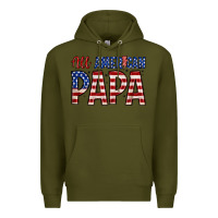 Army Green all American papa Premium Hoodie - Zillion Design Studio