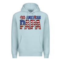Blue Mist all American papa Premium Hoodie - Zillion Design Studio