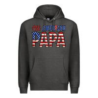 Charcoal Heather all American papa Premium Hoodie - Zillion Design Studio