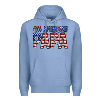 Colony Blue all American papa Premium Hoodie - Zillion Design Studio