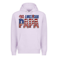 Lilac all American papa Premium Hoodie - Zillion Design Studio