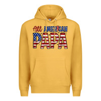 Mustard all American papa Premium Hoodie - Zillion Design Studio