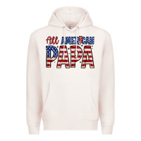 Pale Pink all American papa Premium Hoodie - Zillion Design Studio