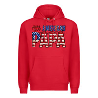 Red all American papa Premium Hoodie - Zillion Design Studio