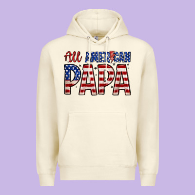 All American Papa Premium Hoodie Designed By Zillion Design Studio