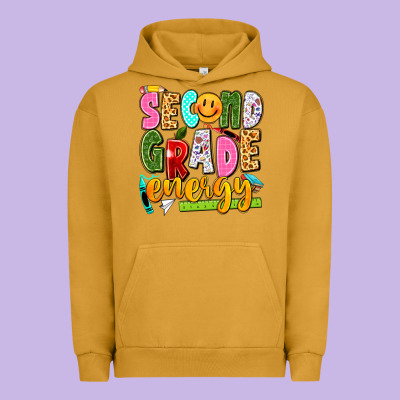 Second Grade Energy Urban Hoodie Designed By Texasbilliewilder
