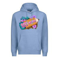 Colony Blue Hello 1st Grade Premium Hoodie - RanaPortraitStore