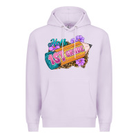 Lilac Hello 1st Grade Premium Hoodie - RanaPortraitStore