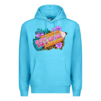 Ocean Blue Hello 1st Grade Premium Hoodie - RanaPortraitStore