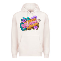 Pale Pink Hello 1st Grade Premium Hoodie - RanaPortraitStore