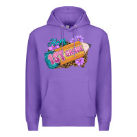 Purple Hello 1st Grade Premium Hoodie - RanaPortraitStore