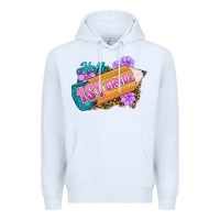 White Hello 1st Grade Premium Hoodie - RanaPortraitStore