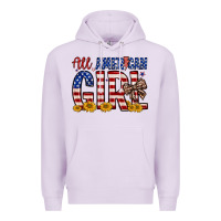Lilac all american girl Premium Hoodie - Zillion Design Studio