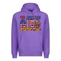 Purple all american girl Premium Hoodie - Zillion Design Studio