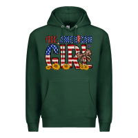 Sports Green all american girl Premium Hoodie - Zillion Design Studio