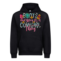 Black boots and bling it s a cowgirl thing Urban Hoodie - Zillion Design Studio