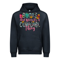 Navy boots and bling it s a cowgirl thing Urban Hoodie - Zillion Design Studio