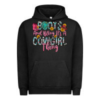 Pigment Black boots and bling it s a cowgirl thing Urban Hoodie - Zillion Design Studio
