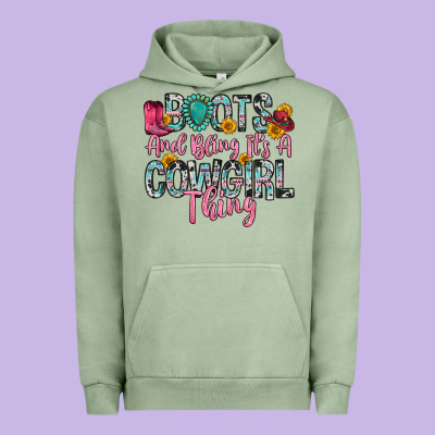 Boots And Bling It S A Cowgirl Thing Urban Hoodie Designed By Zillion Design Studio