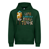 Forest Green life is better in a small town Urban Hoodie - Zillion Design Studio