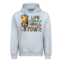 Heather Grey life is better in a small town Urban Hoodie - Zillion Design Studio