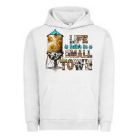 Pigment Lunar Rock life is better in a small town Urban Hoodie - Zillion Design Studio