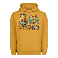 Pigment Peanut Butter life is better in a small town Urban Hoodie - Zillion Design Studio