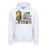 White life is better in a small town Urban Hoodie - Zillion Design Studio