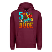 Burgundy 5th grade dude Premium Hoodie - texasbilliewilder