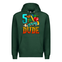 Sports Green 5th grade dude Premium Hoodie - texasbilliewilder