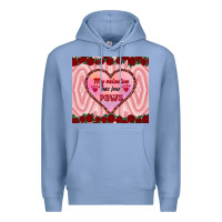 Colony Blue my valentine has four paws Premium Hoodie - RanaPortraitStore