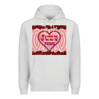 Dove Grey my valentine has four paws Premium Hoodie - RanaPortraitStore