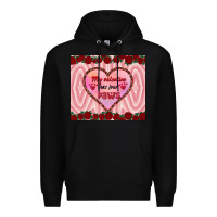 Black my valentine has four paws Premium Hoodie - RanaPortraitStore
