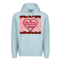 Blue Mist my valentine has four paws Premium Hoodie - RanaPortraitStore