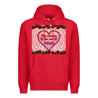 Red my valentine has four paws Premium Hoodie - RanaPortraitStore