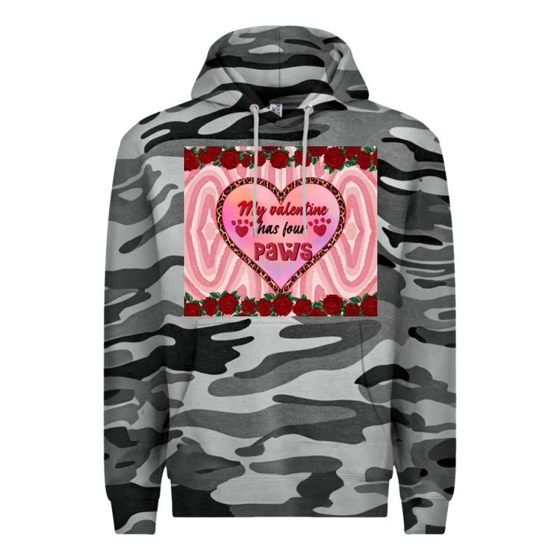 My Valentine Has Four Paws Premium Hoodie by RanaPortraitStore | Teevron