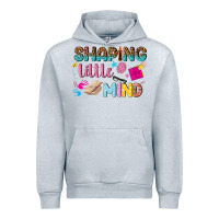 Heather Grey shaping little mind Urban Hoodie - texasbilliewilder