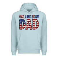 Blue Mist all american dad Premium Hoodie - Zillion Design Studio
