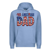 Colony Blue all american dad Premium Hoodie - Zillion Design Studio